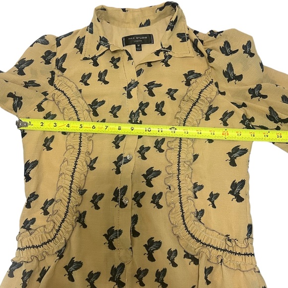 Max Studio London Womens Bird Print A-line Dress - Picture 2 of 7